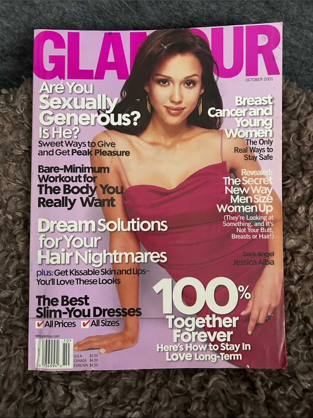 Glamour Magazine Jessica Alba October 2001